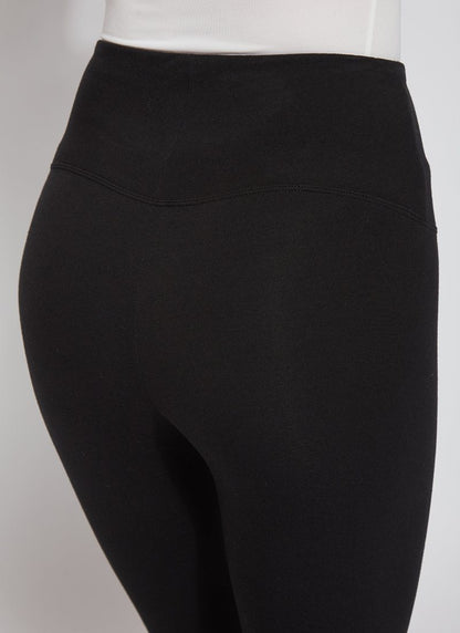 Lysse Flattering Cotton Crop Legging  Black