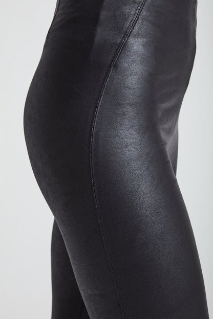 Lysse Matilda Foil Vegan Faux Leather Legging  Black