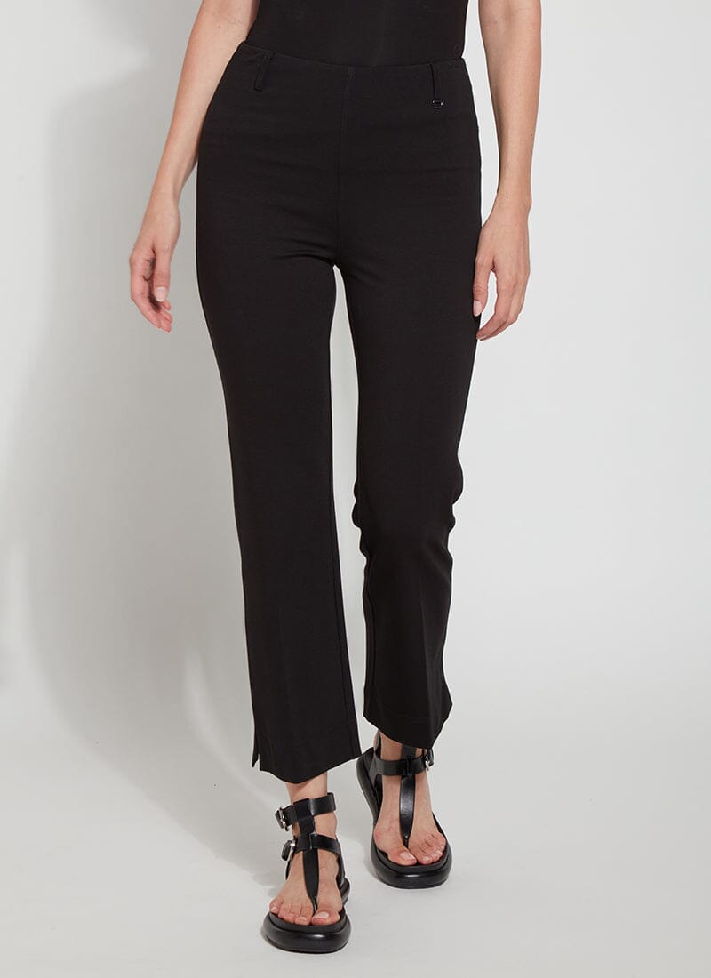 Lysse Ankle Baby Bootcut Ponte (27" Inseam) Black