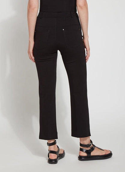 Lysse Ankle Baby Bootcut Ponte (27" Inseam) Black