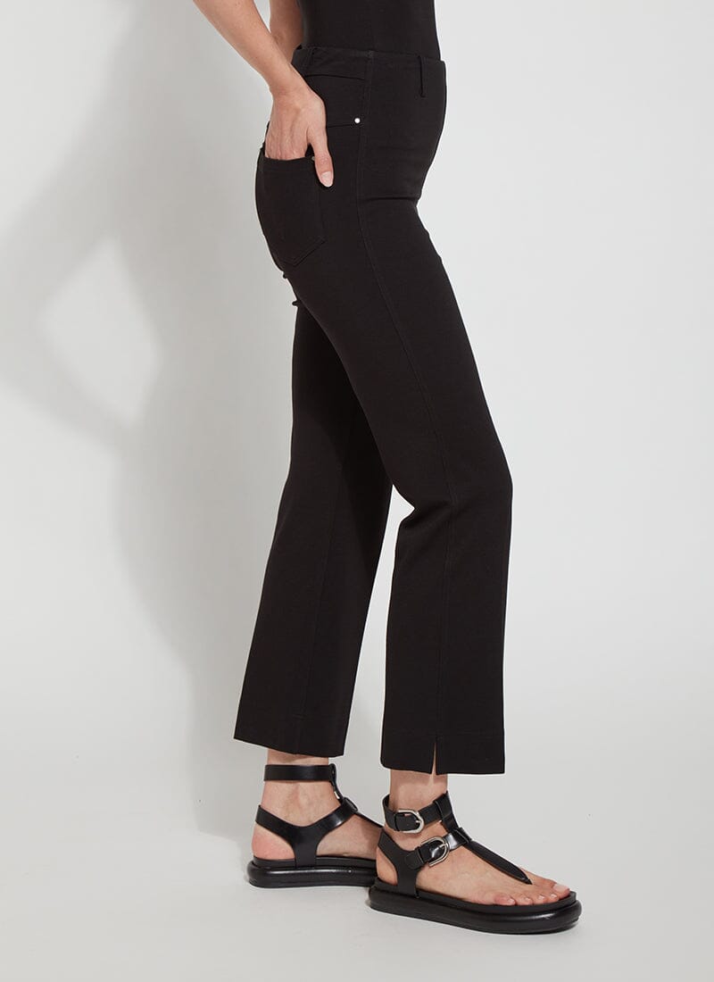 Lysse Ankle Baby Bootcut Ponte (27" Inseam) Black