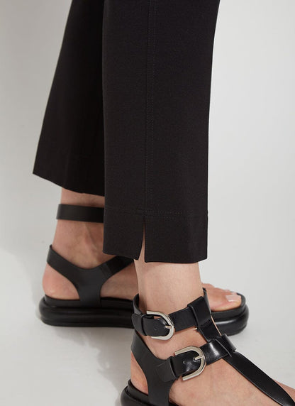 Lysse Ankle Baby Bootcut Ponte (27" Inseam) Black