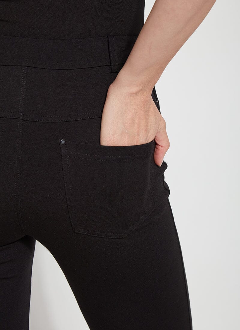 Lysse Ankle Baby Bootcut Ponte (27" Inseam) Black