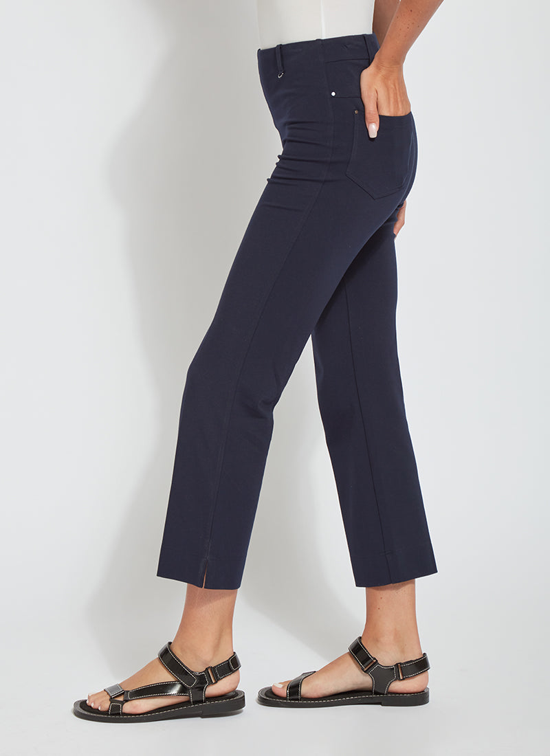 Lysse Ankle Baby Bootcut Ponte (27" Inseam) Black
