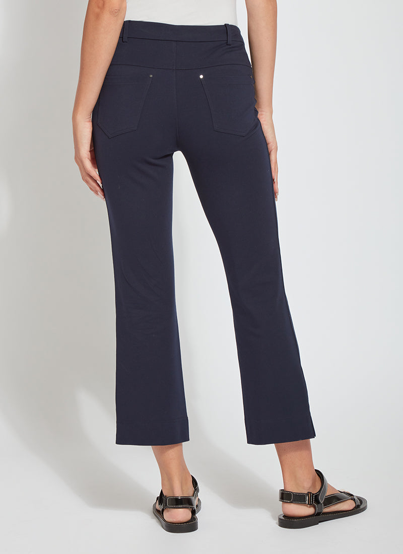 Lysse Ankle Baby Bootcut Ponte (27" Inseam) Black
