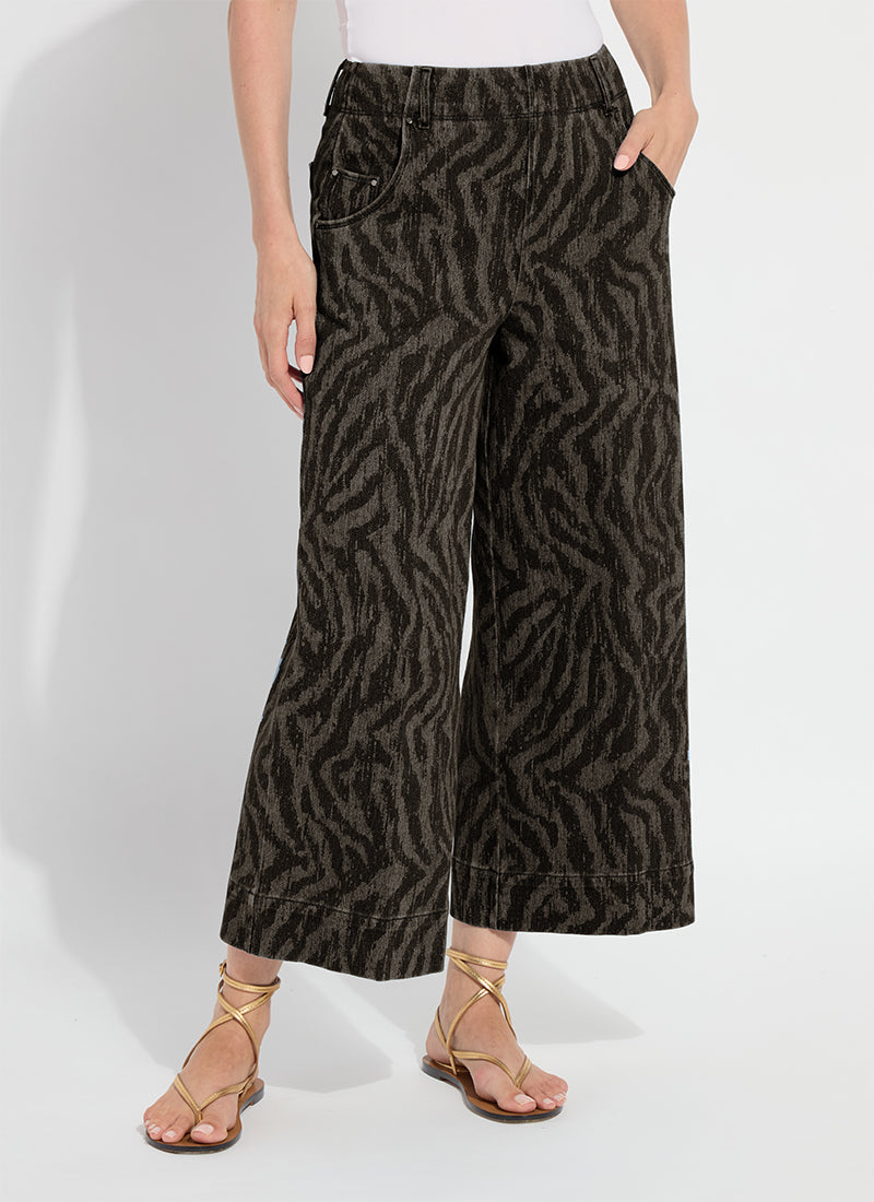 Lysse Leo Palazzo Denim (25" Inseam) Current Ripples