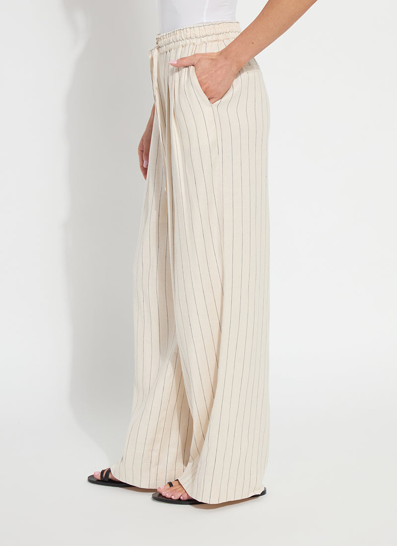 Lysse Iria Pleated Drawstring Wide Leg Pant (31" Inseam) Summer Linea