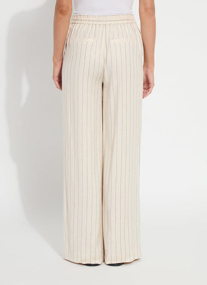 Lysse Iria Pleated Drawstring Wide Leg Pant (31" Inseam) Summer Linea