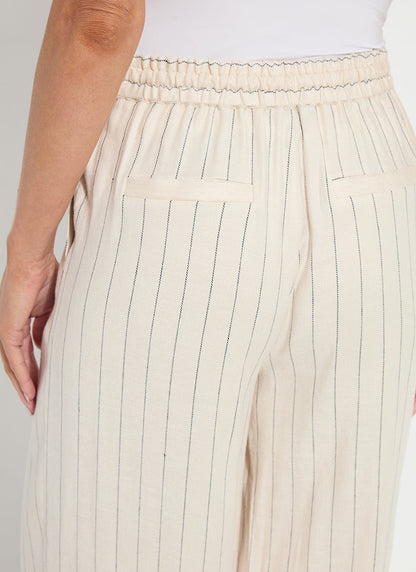 Lysse Iria Pleated Drawstring Wide Leg Pant (31" Inseam) Summer Linea