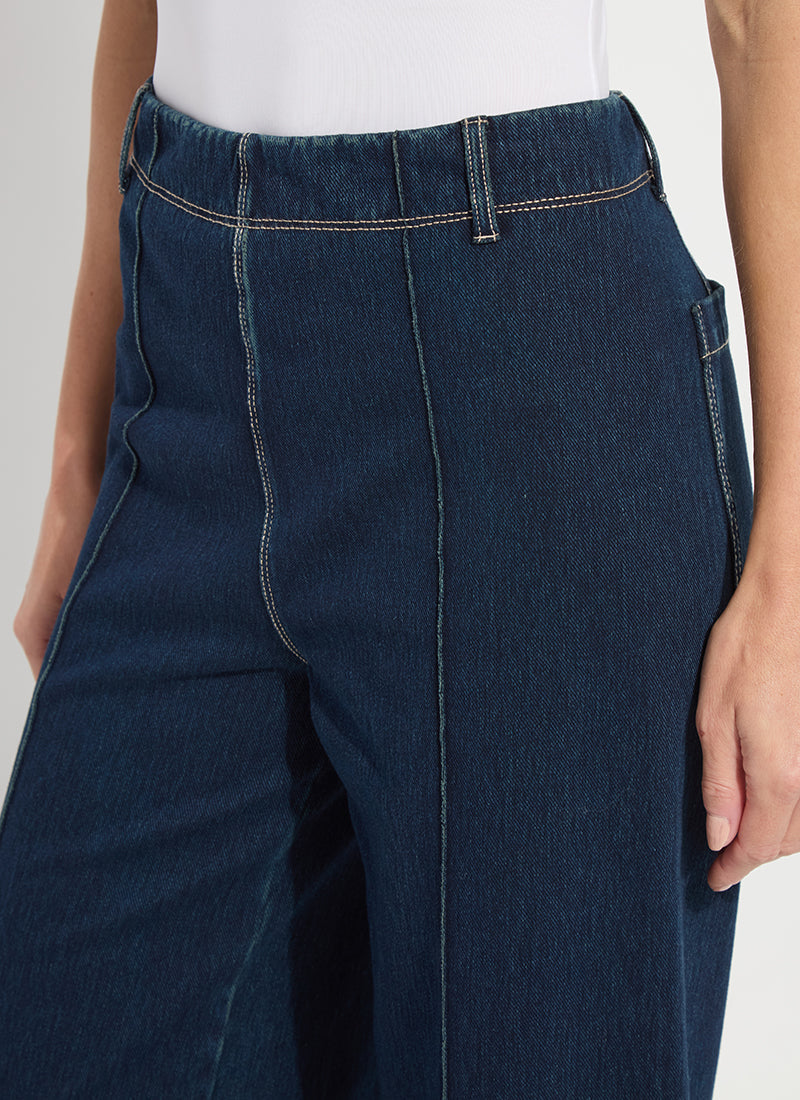 Lysse Nova Hi Waist Pintuck Denim (29.5" Inseam) Barely Pink