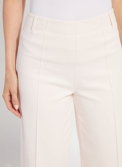 Lysse Nova Hi Waist Pintuck Denim (29.5" Inseam) Barely Pink