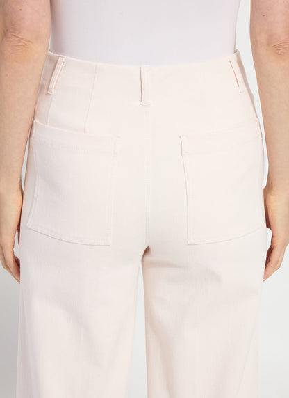 Lysse Nova Hi Waist Pintuck Denim (29.5" Inseam) Barely Pink