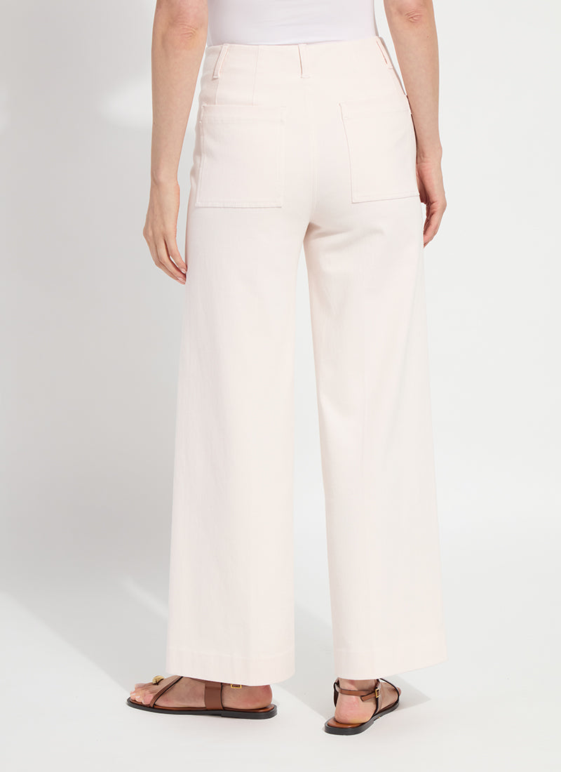 Lysse Nova Hi Waist Pintuck Denim (29.5" Inseam) Barely Pink