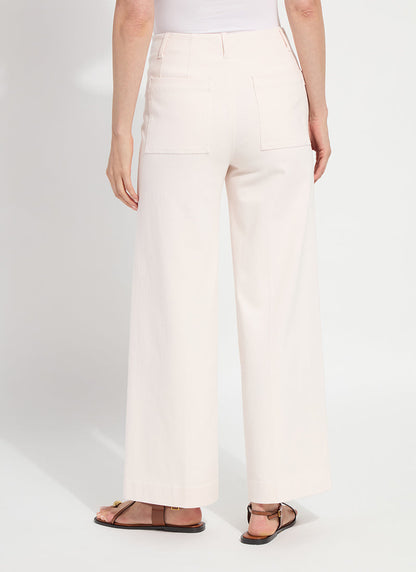 Lysse Nova Hi Waist Pintuck Denim (29.5" Inseam) Barely Pink