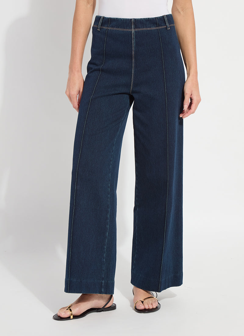 Lysse Nova Hi Waist Pintuck Denim (29.5" Inseam) Barely Pink