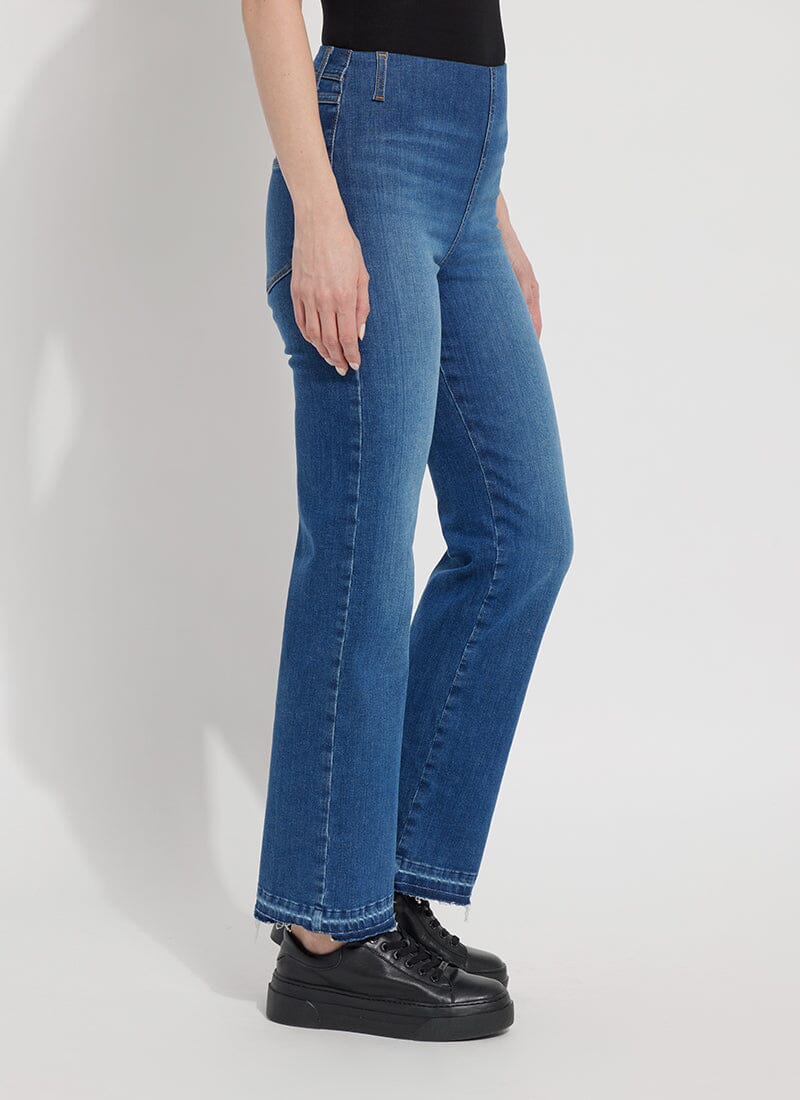 Lysse 'Holding Power' Premium Denim Relaxed Straight (30" Inseam) Authentic Midwash