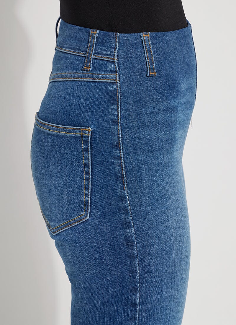 Lysse 'Holding Power' Premium Denim Relaxed Straight (30" Inseam) Authentic Midwash