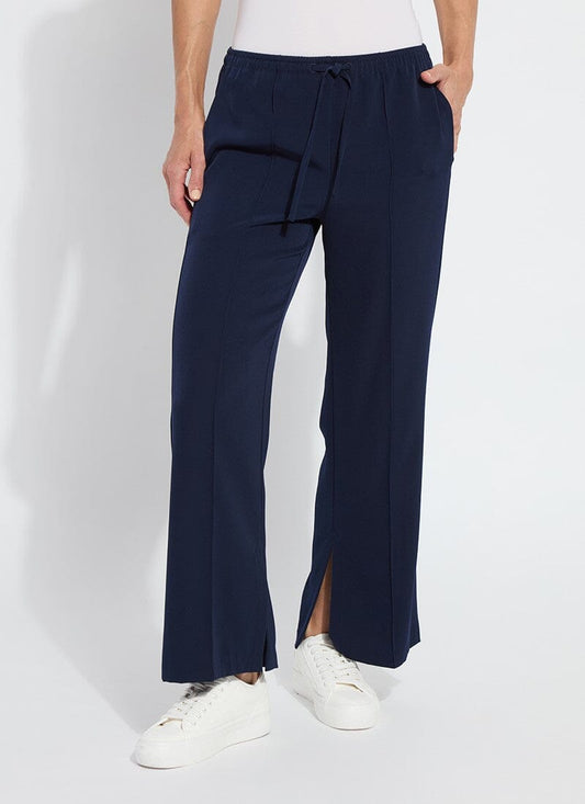 Lysse Genevieve Drawstring Trouser (28" Inseam) True Navy