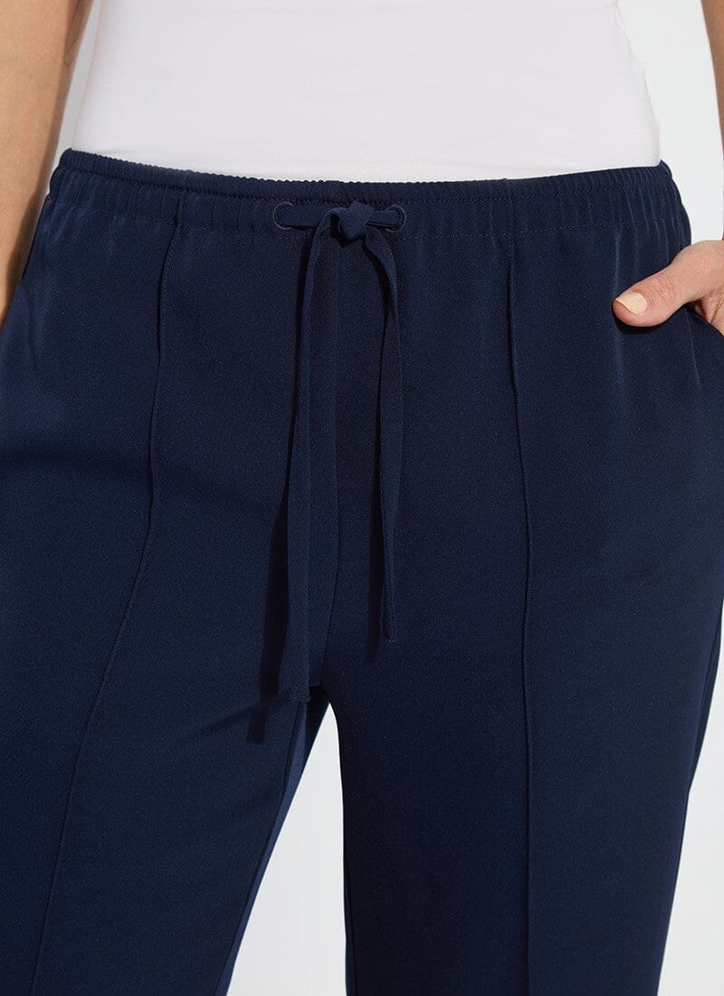 Lysse Genevieve Drawstring Trouser (28" Inseam) True Navy
