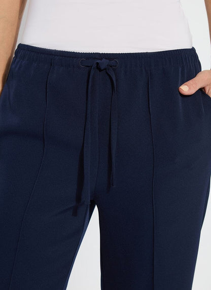 Lysse Genevieve Drawstring Trouser (28" Inseam) True Navy