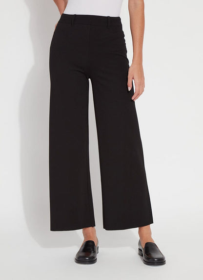 Lysse Erin Hi Waist Wide Leg Ponte (28" Inseam) Black