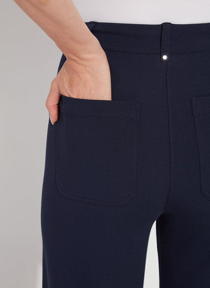 Lysse Erin Hi Waist Wide Leg Ponte (28" Inseam) Black