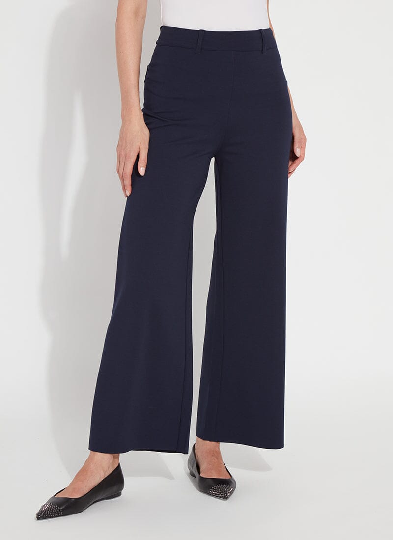 Lysse Erin Hi Waist Wide Leg Ponte (28" Inseam) Black