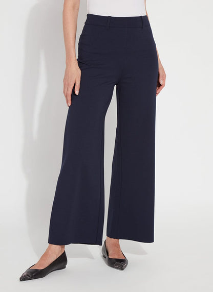 Lysse Erin Hi Waist Wide Leg Ponte (28" Inseam) Black