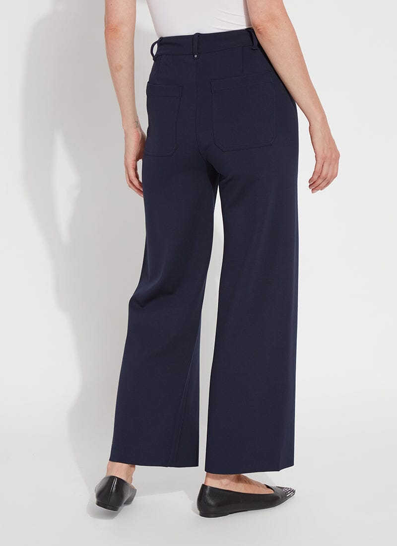 Lysse Erin Hi Waist Wide Leg Ponte (28" Inseam) Black