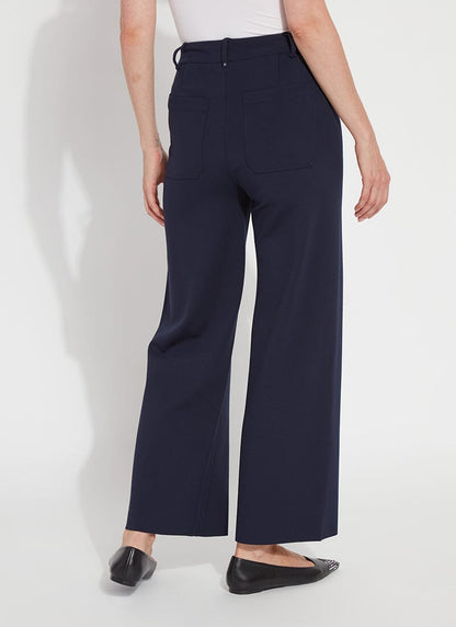 Lysse Erin Hi Waist Wide Leg Ponte (28" Inseam) Black
