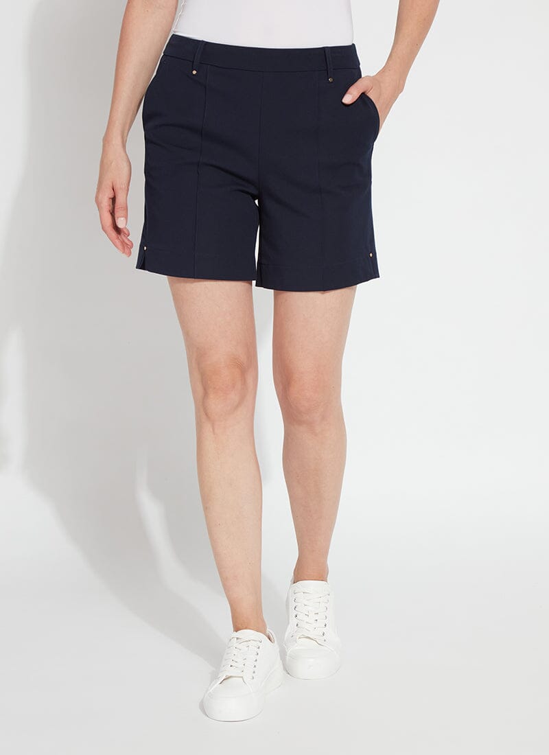 Lysse Amanda Twill Short (6" Inseam) True Navy