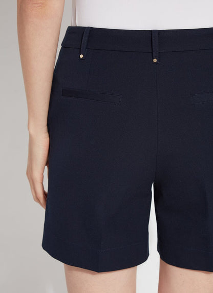 Lysse Amanda Twill Short (6" Inseam) True Navy
