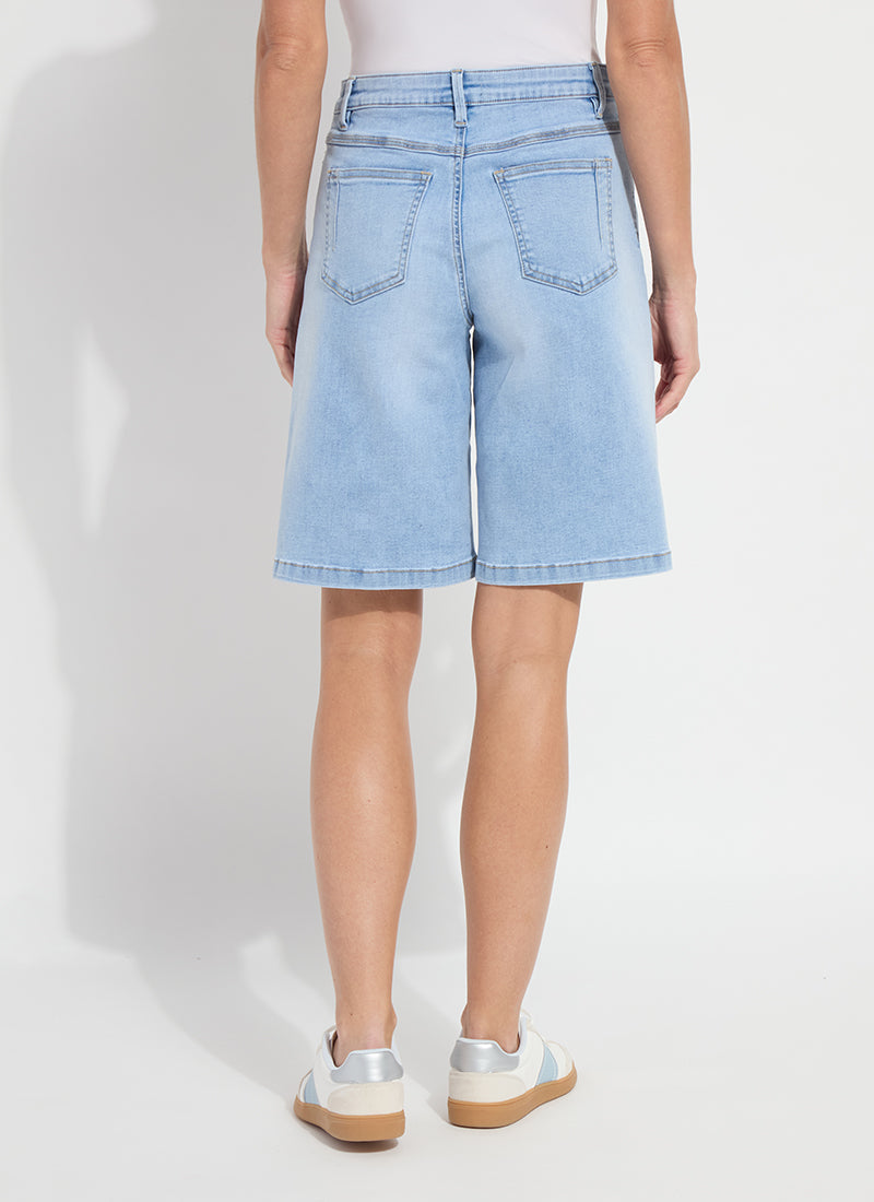Lysse Lennon Everyday Bermuda Short Denim (11" Inseam) Bleached Blue