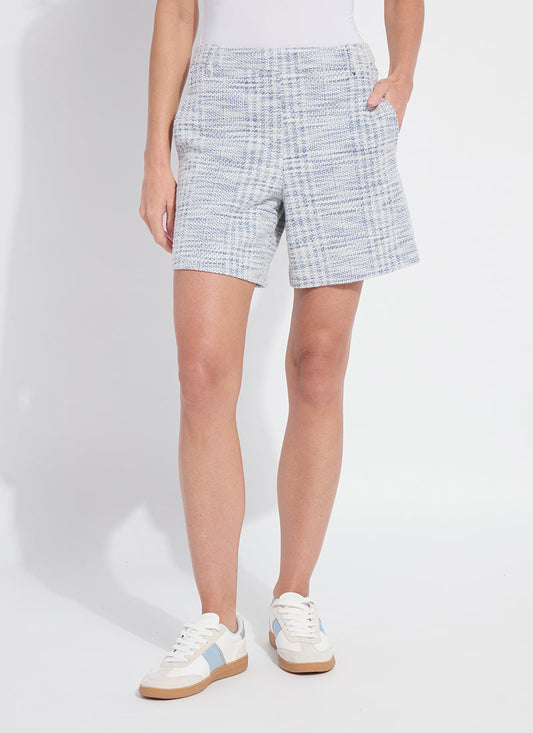 Lysse Lily Summer Tweed Short (6.5" Inseam) Azzurro Tweed