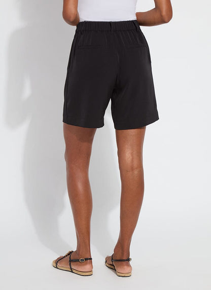 Lysse Dia Pleated Short (7" Inseam) Black