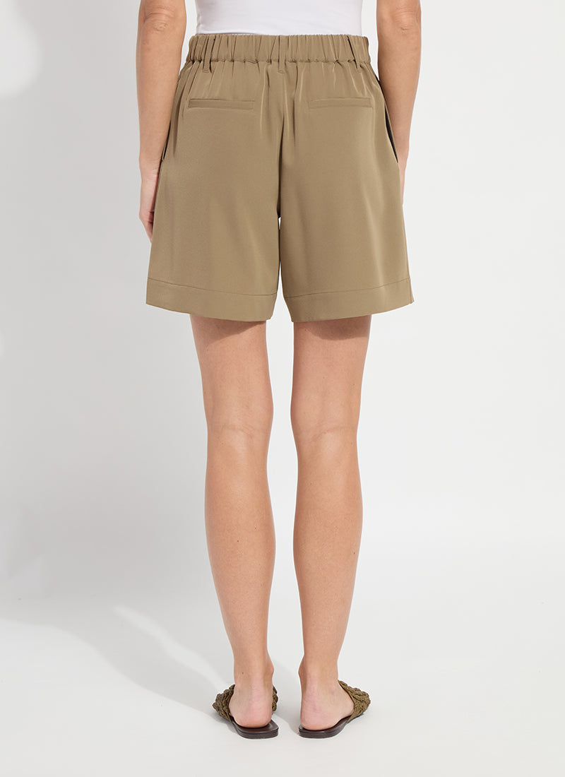 Lysse Dia Pleated Short (7" Inseam) Black