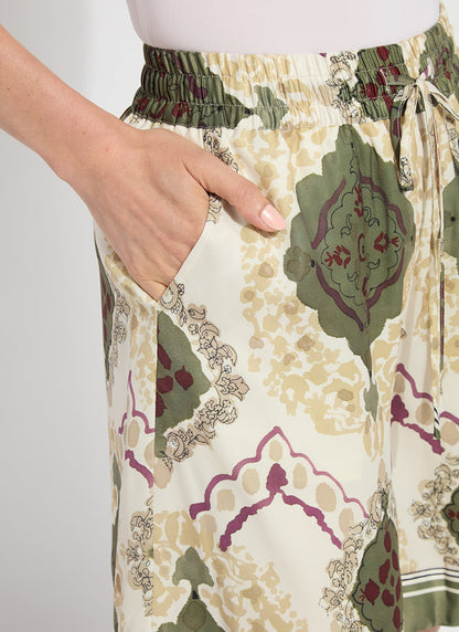 Lysse Adhara Boxer Short (7" Inseam) Placed Artful Scarf