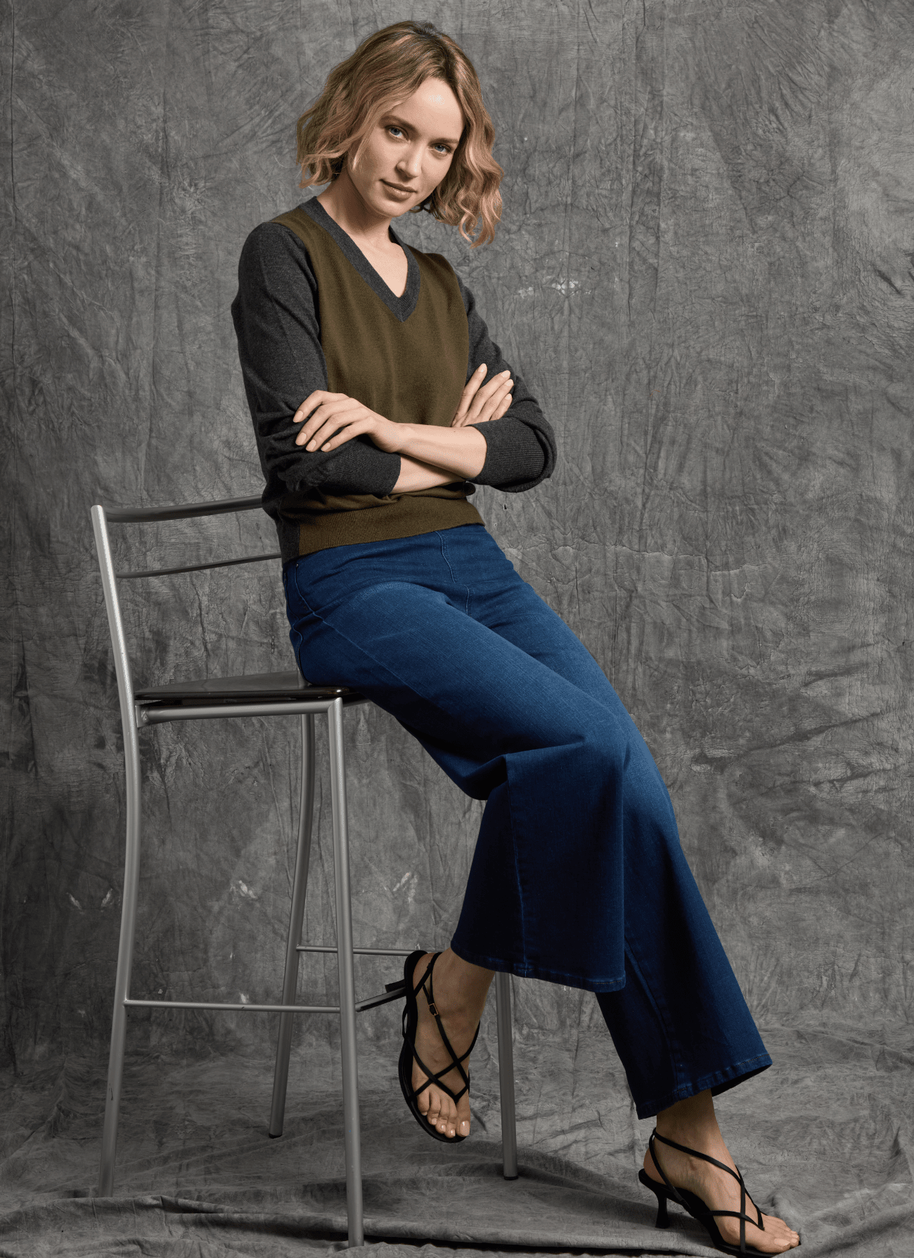 Lysse Sylvie Wide Leg Premium Denim (28" Inseam) Indigo Black