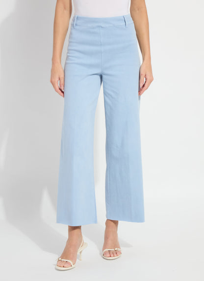 Lysse Erin Hi Waist Wide Leg Denim - Antique Wash Chalk Blue (28" Inseam) Antique Wash Chalk Blue