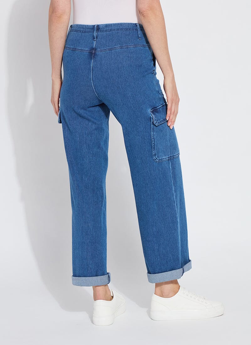 Lysse Scout Cuffed Cargo (27.5" Cuffed, 31" Uncuffed Inseam) Mid Wash