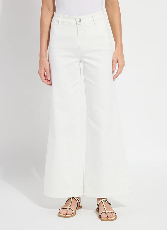Lysse Iris Wide Leg Everyday Denim - Ecru White (30.5" Inseam) Ecru White
