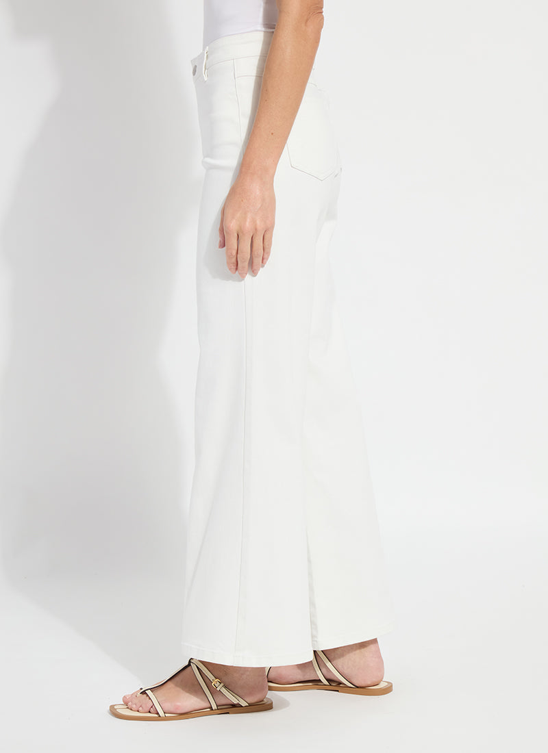 Lysse Iris Wide Leg Everyday Denim - Ecru White (30.5" Inseam) Ecru White