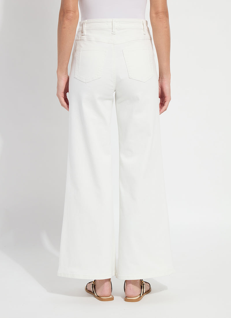 Lysse Iris Wide Leg Everyday Denim - Ecru White (30.5" Inseam) Ecru White