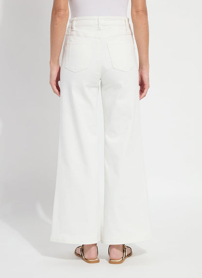Lysse Iris Wide Leg Everyday Denim - Ecru White (30.5" Inseam) Ecru White