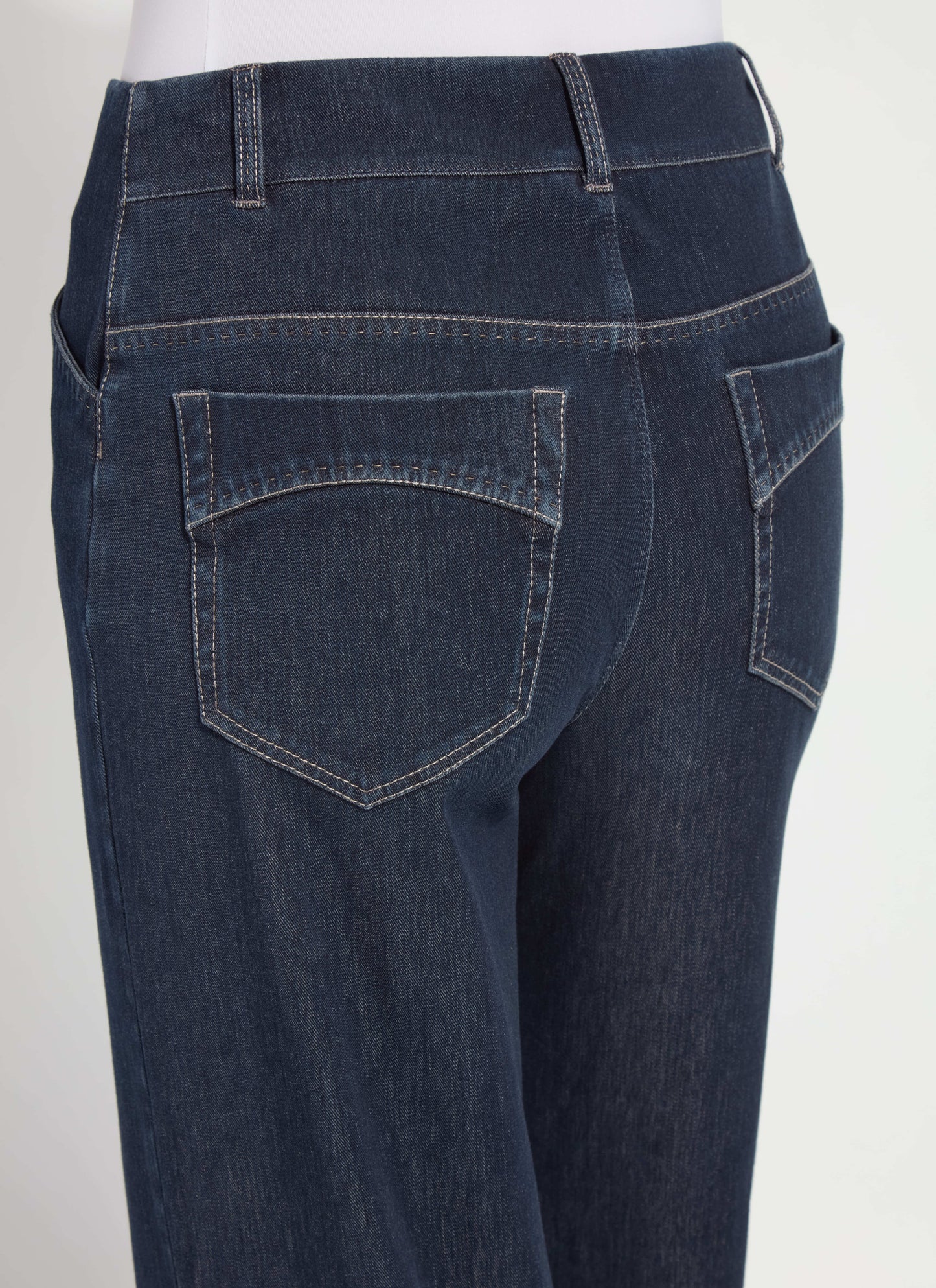 Lysse Samara Cuffed Wide Leg Denim (Inseam 28" Cuffed  Indigo