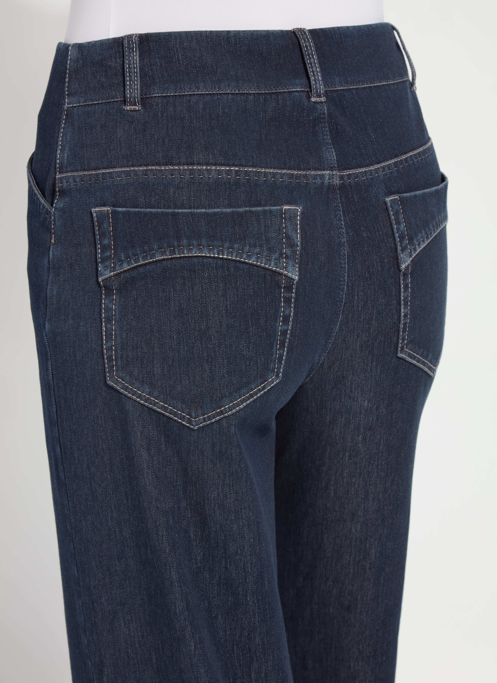 Lysse Samara Cuffed Wide Leg Denim (Inseam 28" Cuffed  Indigo