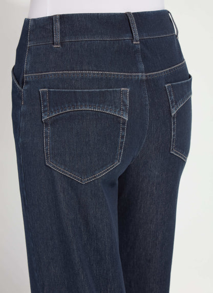 Lysse Samara Cuffed Wide Leg Denim (Inseam 28" Cuffed  Indigo
