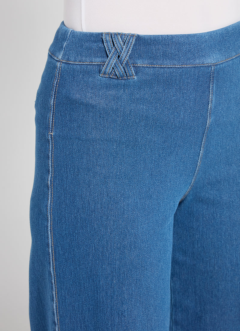 Lysse Liloh Palazzo (25.5" Inseam) Mid Wash