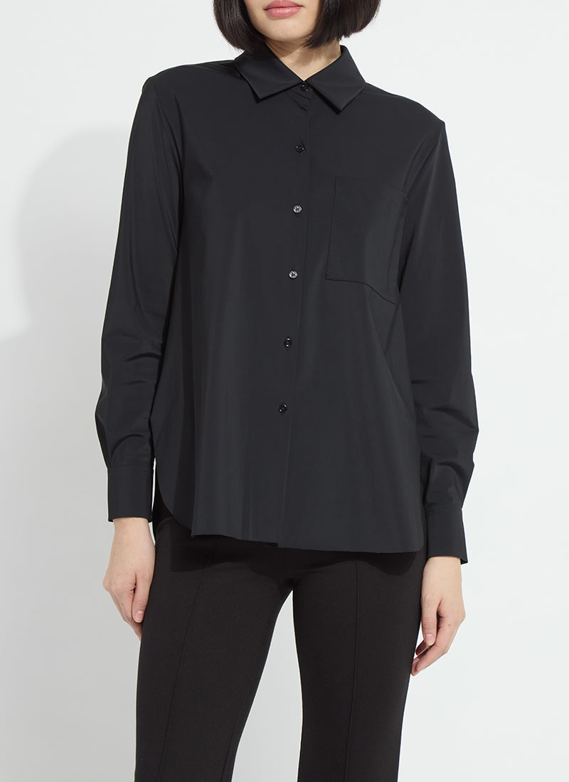 Lysse Schiffer 2.0 Button Down Shirt Black