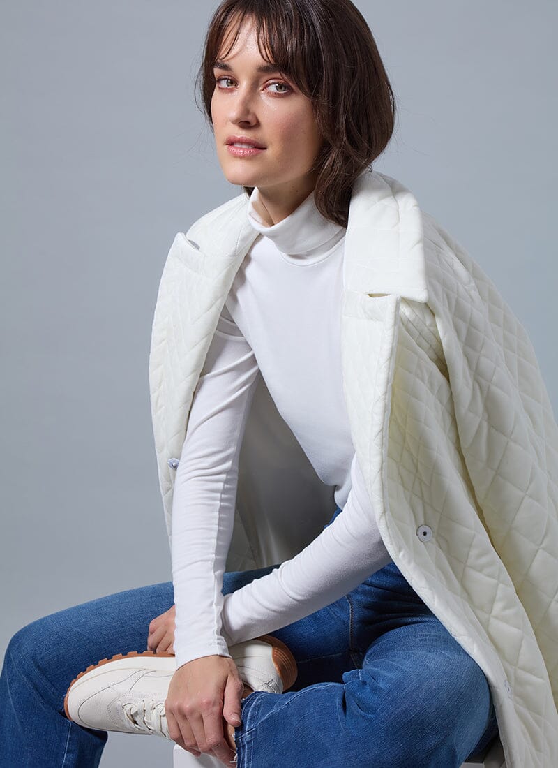 Lysse Essential Long Sleeve Turtleneck Off White